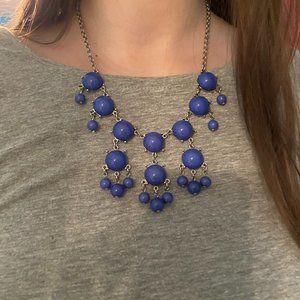 Blue bubble necklace